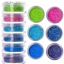 Rainbow Neon Chameleon Nail Art Glitter Set Aurora Shine