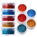 Rainbow Neon Chameleon Nail Art Glitter Set Aurora Shine