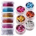 Rainbow Neon Chameleon Nail Art Glitter Set Aurora Shine