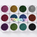 Rainbow Neon Chameleon Nail Art Glitter Set Aurora Shine
