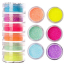 Rainbow Neon Chameleon Nail Art Glitter Set Aurora Shine