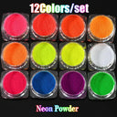 Rainbow Neon Chameleon Nail Art Glitter Set Aurora Shine