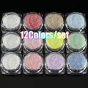 Rainbow Neon Chameleon Nail Art Glitter Set Aurora Shine