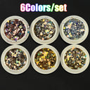 Rainbow Neon Chameleon Nail Art Glitter Set Aurora Shine