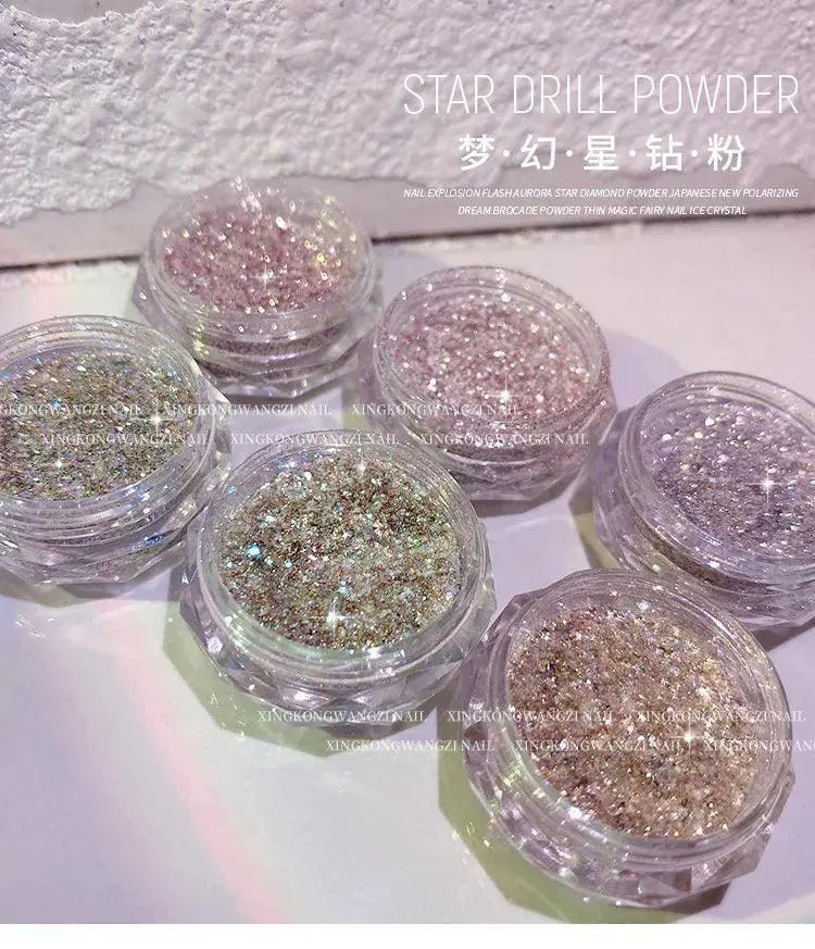 Chameleon Nail Glitter Set for DIY Nails — 10-6GRIDS