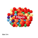 Rainbow Pompoms Sorting Cup Montessori Preschool Learning Toys