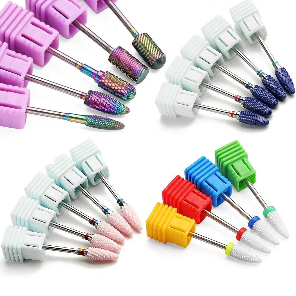 Rainbow Precision Nail Drill Bits Set for Electric Machine