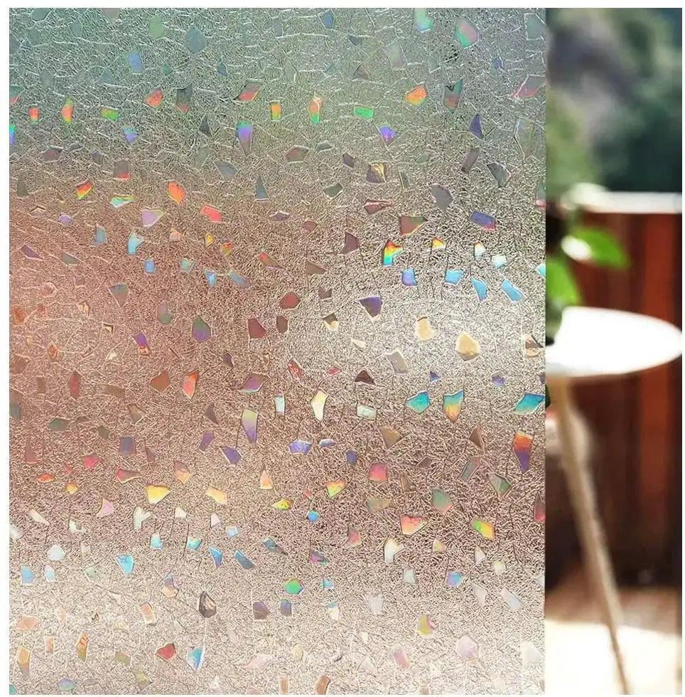 Rainbow Stained Glass Window Film For UV Protection