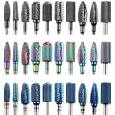 Rainbow Steel Carbide Nail Bits Set for Manicure Pedicure Kit