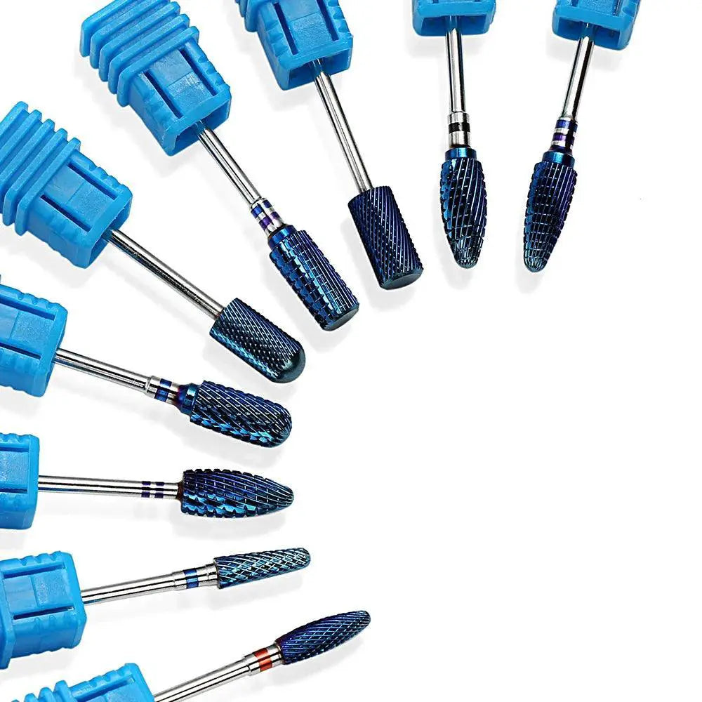 Rainbow Steel Carbide Nail Bits Kit For Manicure Pedicure