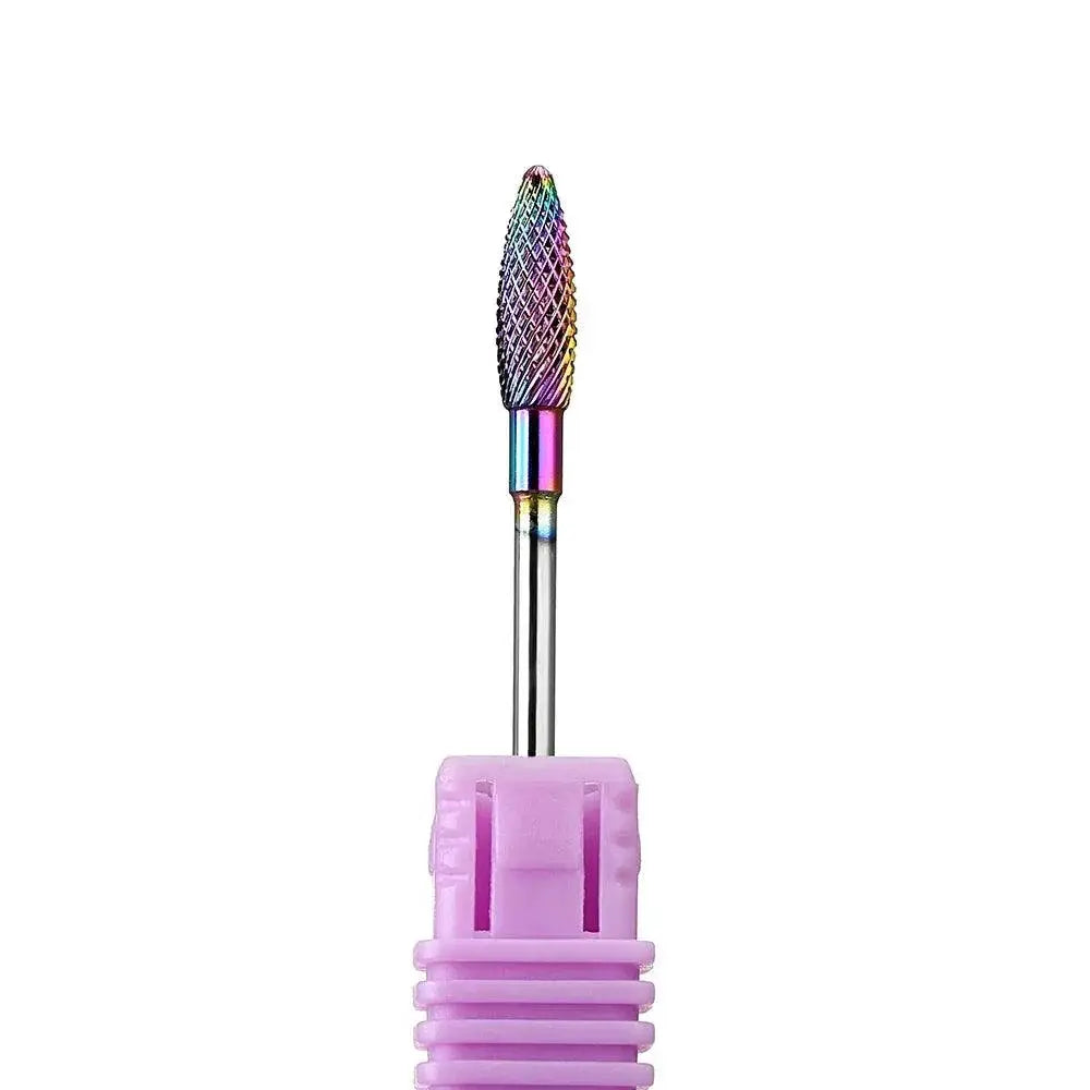 Rainbow Steel Carbide Nail Bits Kit For Manicure Pedicure