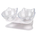 Raised Stand Double Bowls Pet Feeder for Cats and Dogs