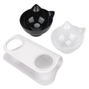 Raised Stand Double Bowls Pet Feeder for Cats and Dogs