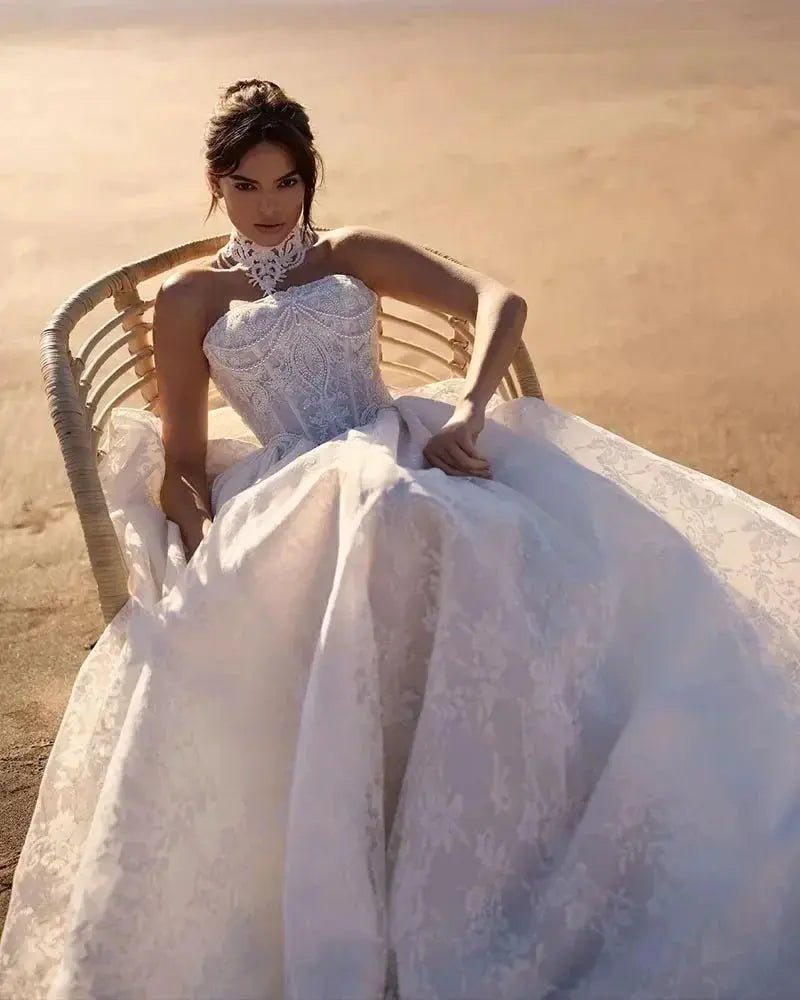 Ranmo 2025 Sweetheart Wedding Gown Backless Lace Appliques Plus Size Dream Fit