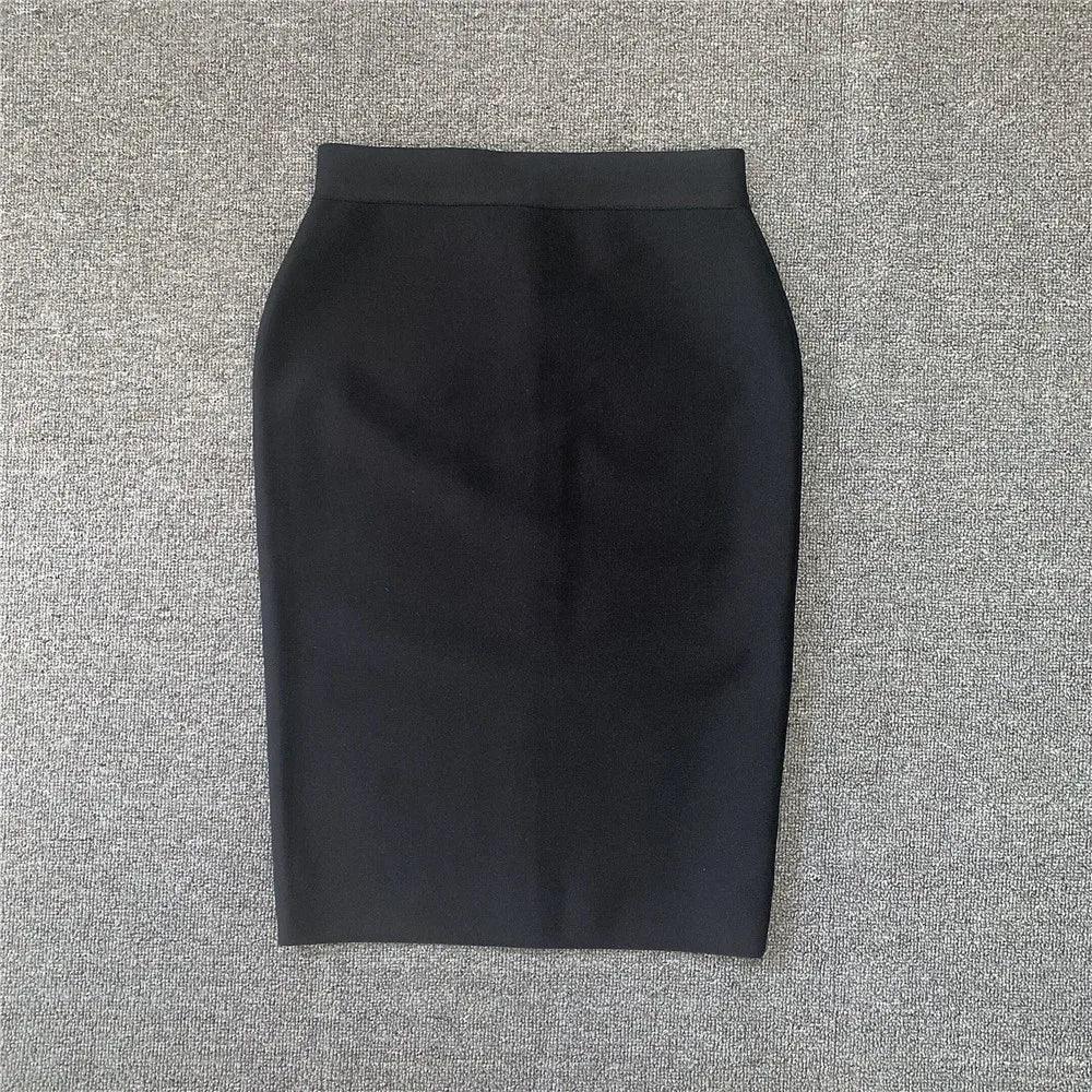 Rayon Bandage Pencil Skirt Elegant Celebrity Party Wear