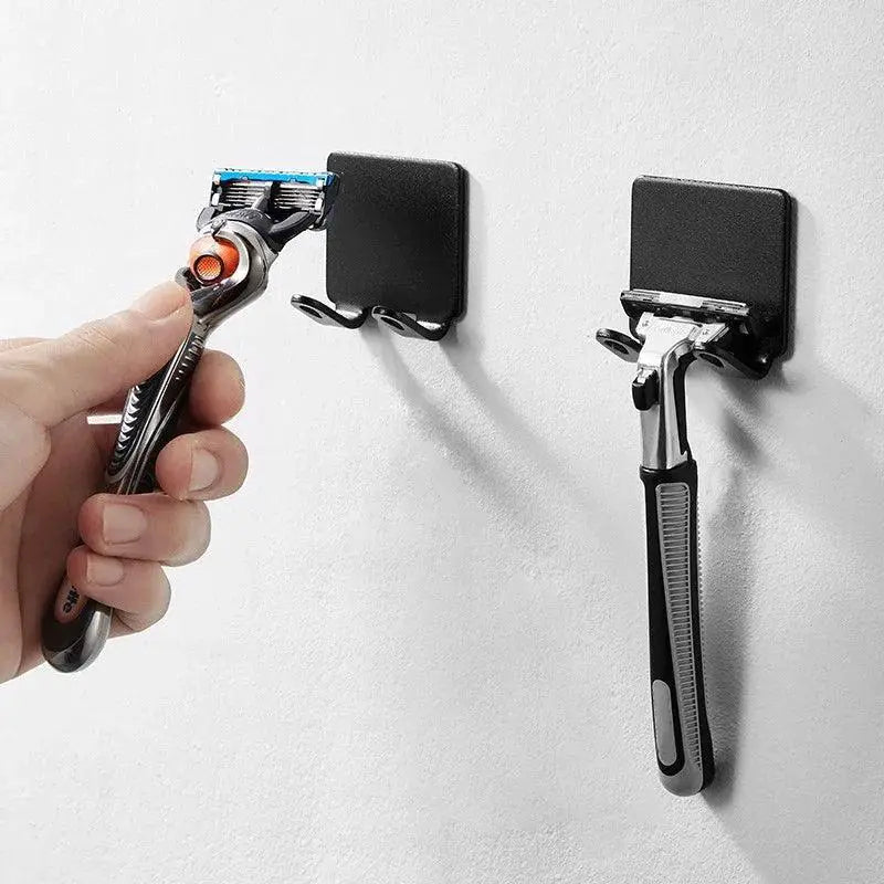 Razor Holder Storage Hook Shaving Shelf Aluminum Organizer