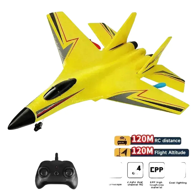 RC Plane SU Helicopter LED Light Quick Charge Flight - N F22 Blue product image
