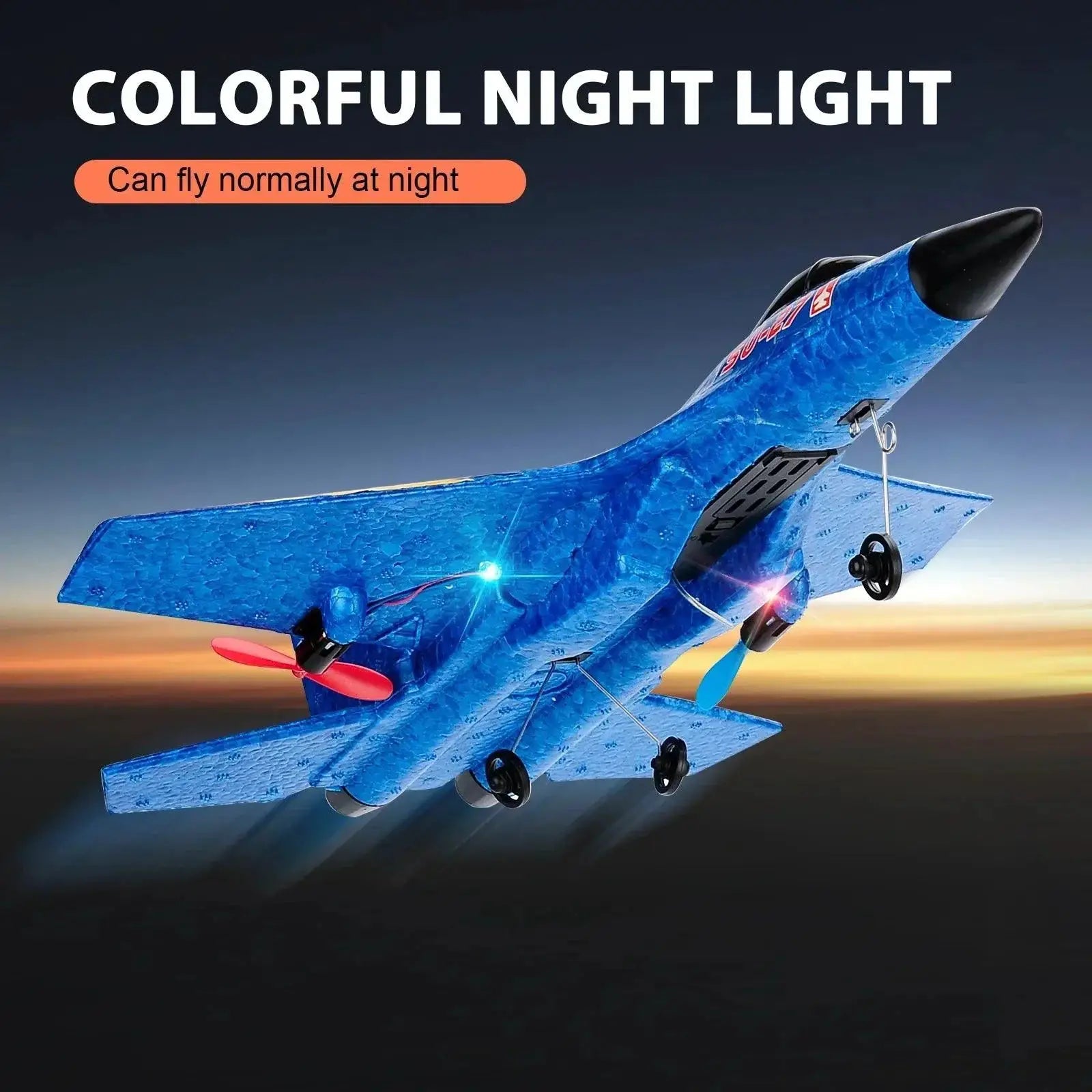 RC Plane SU 27 Helicopter LED Light Quick Charge Flight