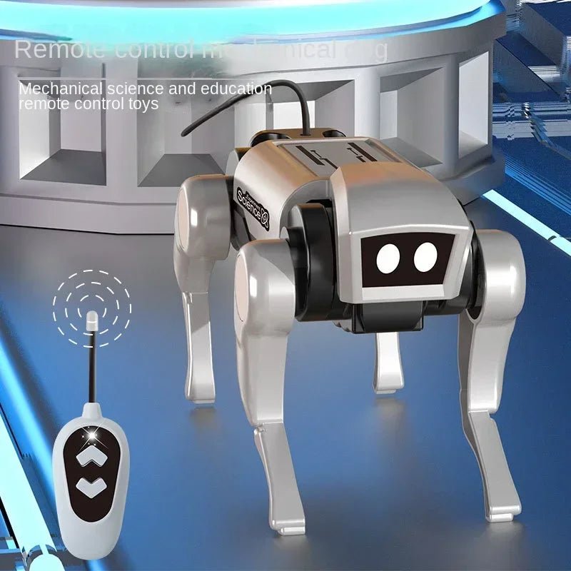 RC Robot Dog Toy For Kids Remote Control DIY Science Kit Educational Engineering