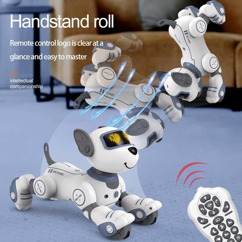 RC Robot Dog With Voice Command Programmable Touch Sensor Music For Preschoolers