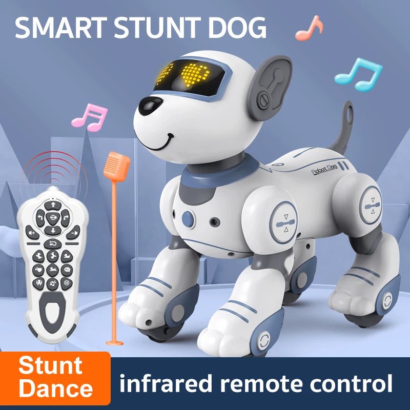 RC Robot Dog With Voice Command Programmable Touch Sensor Music For Preschoolers