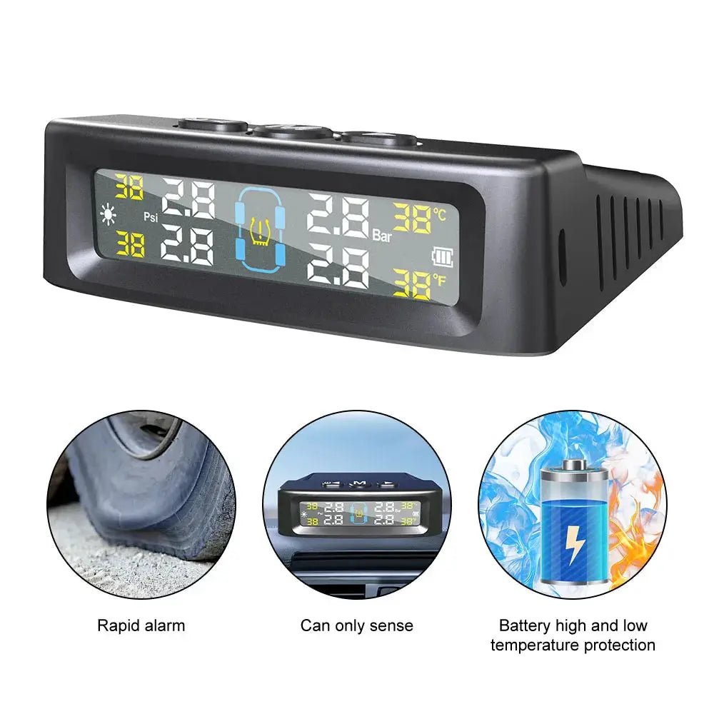 Real-Time TPMS for Cars with Solar Power