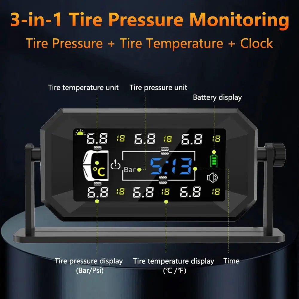 Real-Time Tpms Kit for Six-Wheel RVs
