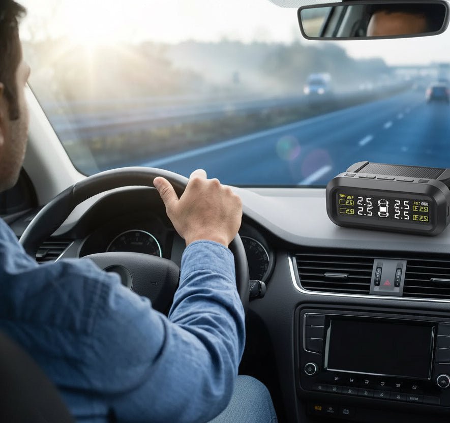 Real-Time TPMS Monitor for Cars With LCD