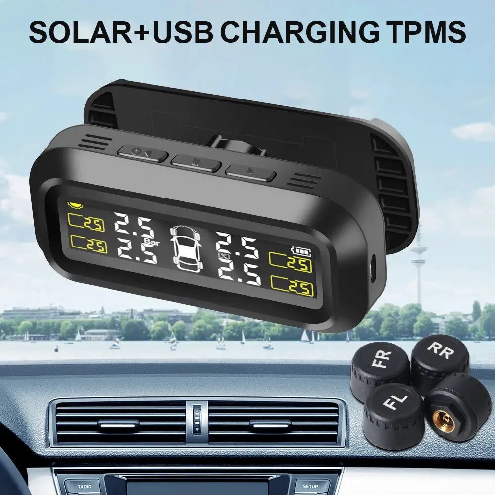 Real-Time TPMS Monitor for Cars With LCD
