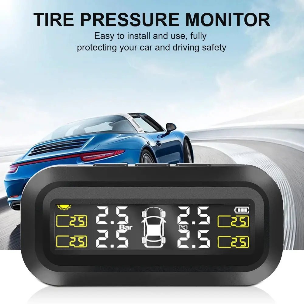 Real-Time TPMS Monitor for Cars With LCD