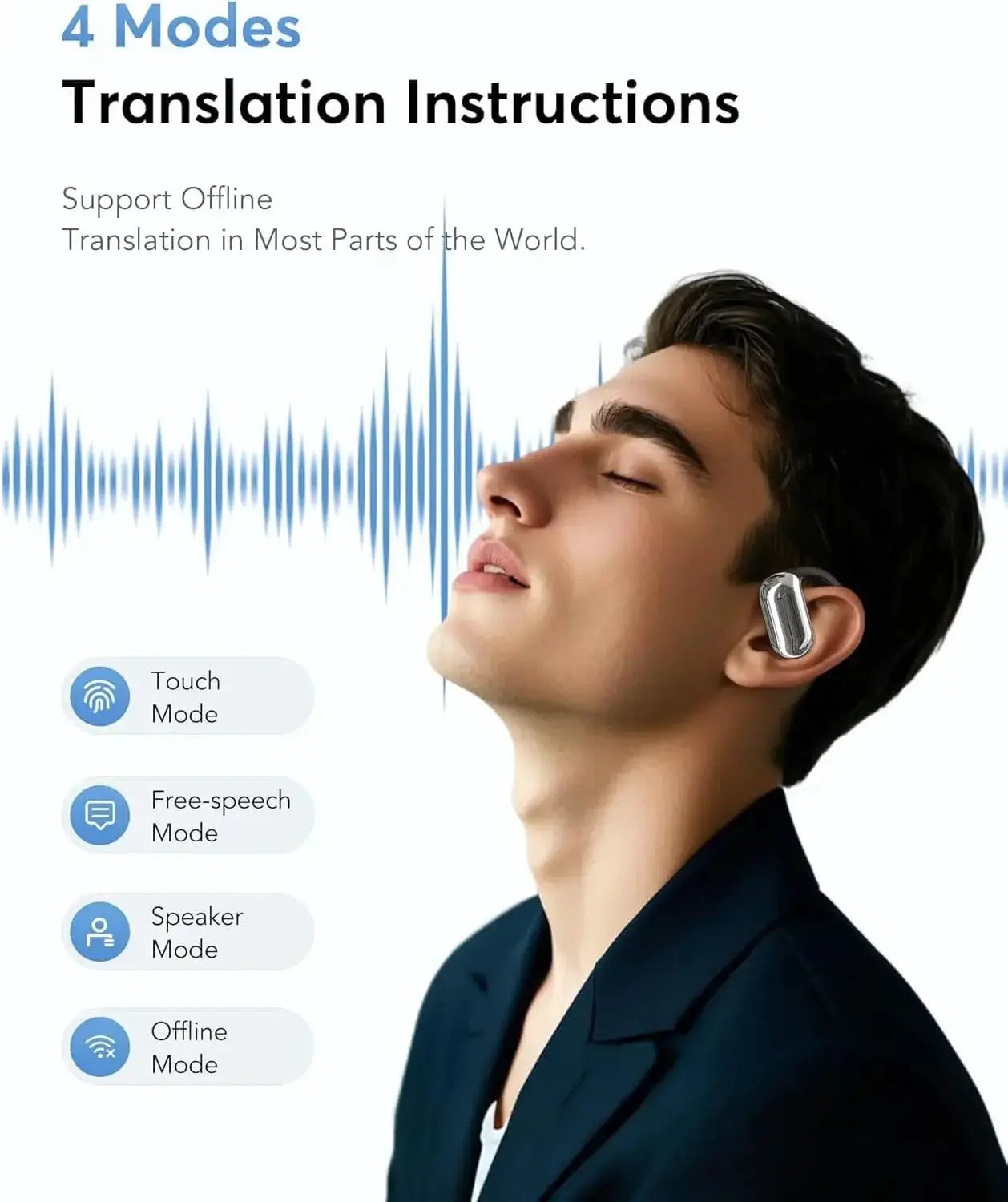 Real Time Translator Headphones for Biz