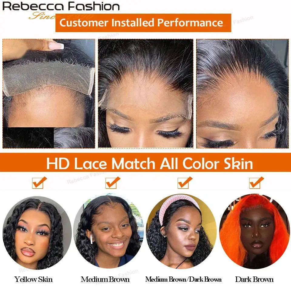 Rebecca Luxe Peruvian Remy Hair Bundle Set Premium Quality