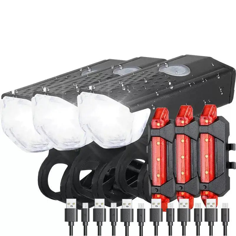 Rechargeable Bike Safety Light Duo for Ultimate Visibility