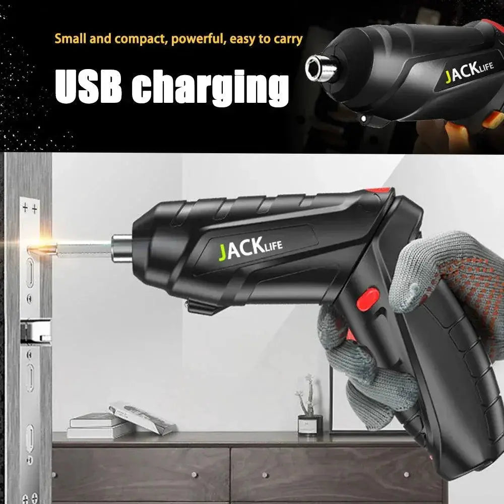 Rechargeable Cordless Screwdriver With Powerful Impact