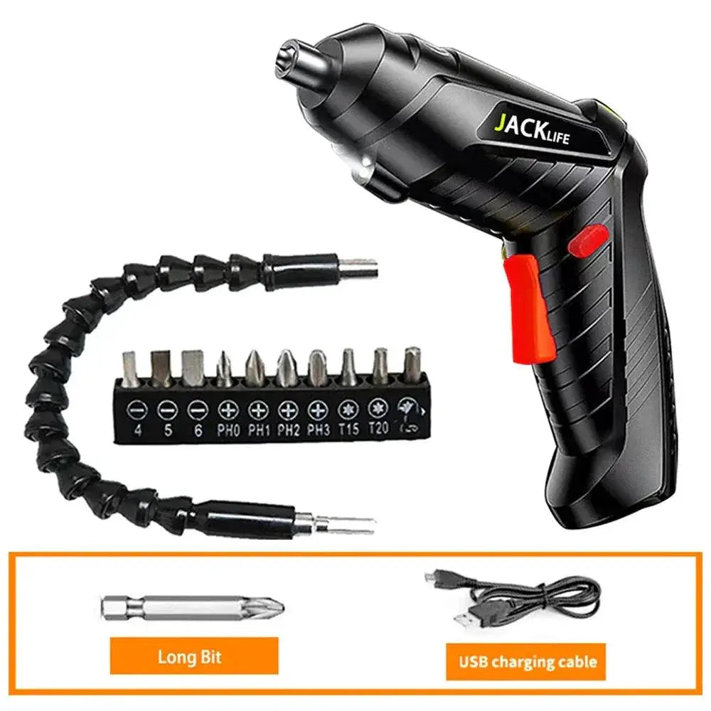 Rechargeable Cordless Screwdriver With Powerful Impact