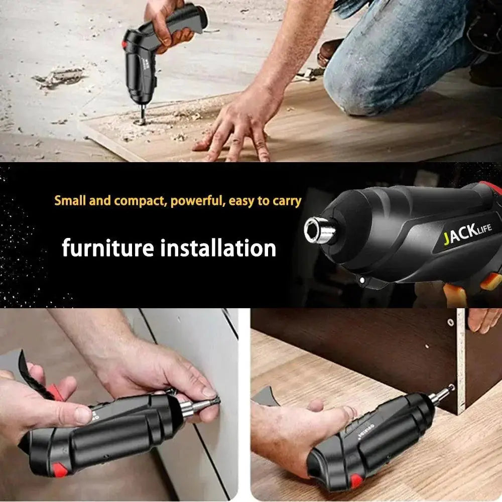 Rechargeable Cordless Screwdriver With Powerful Impact