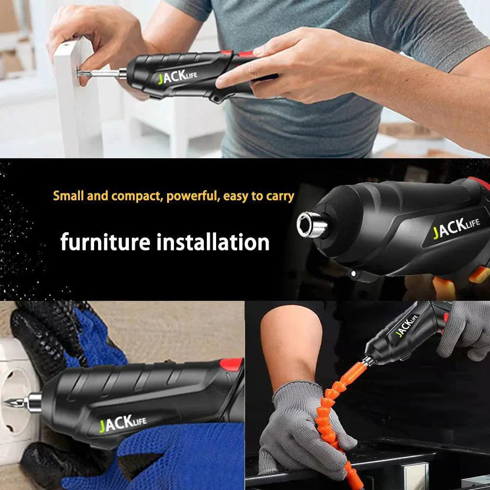 Rechargeable Cordless Screwdriver With Powerful Impact