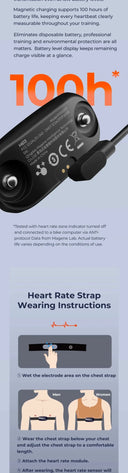 Rechargeable HR Chest Strap for Zwift