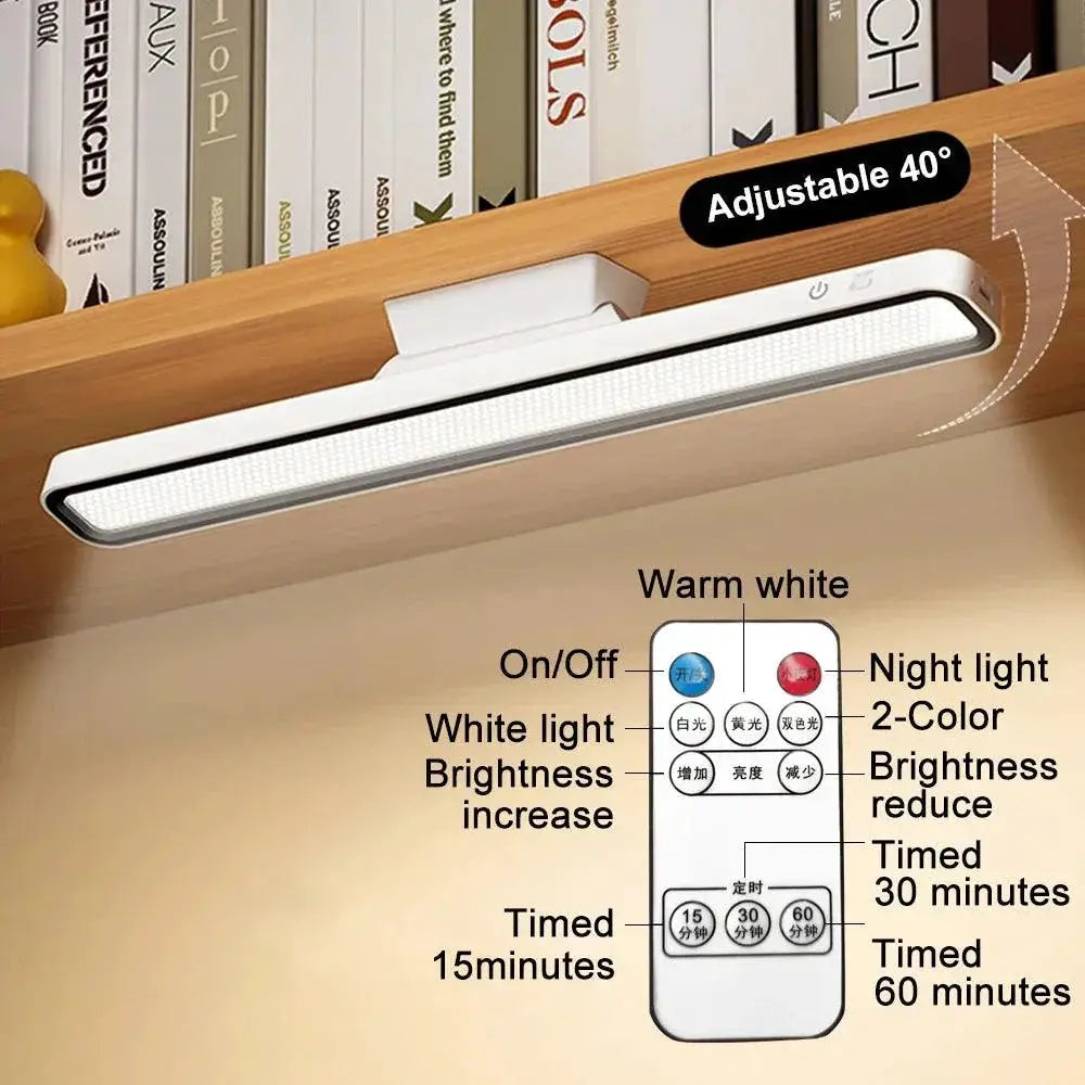 Rechargeable LED Desk Lamp Adjustable Brightness USB Powered