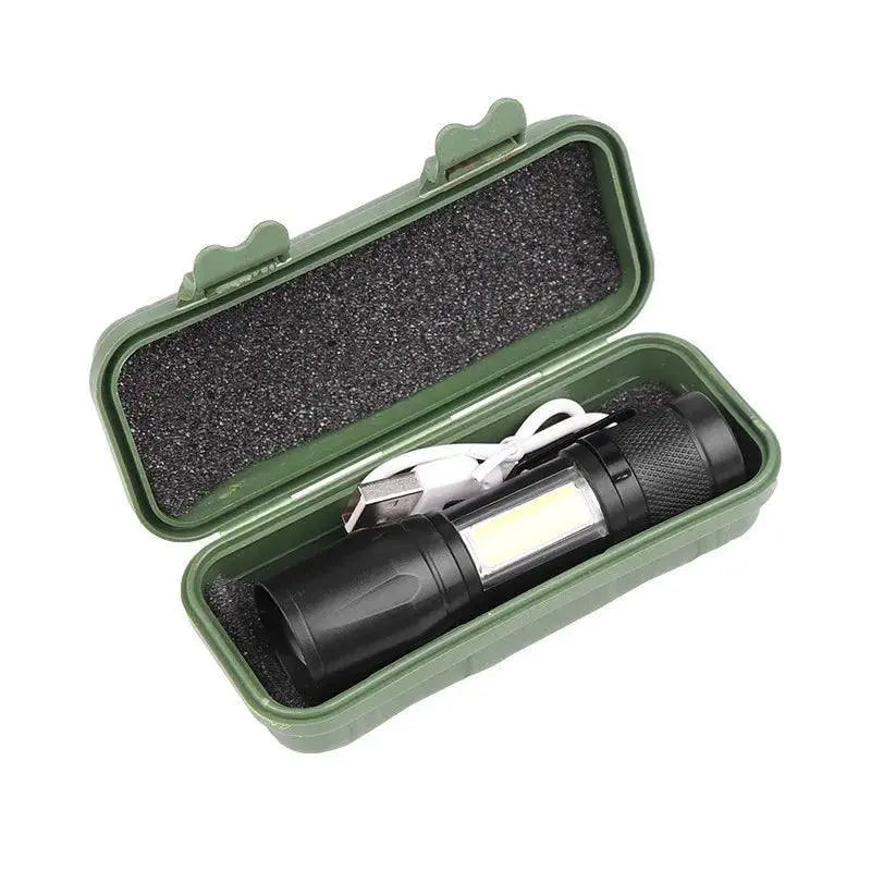 LED Flashlight Rechargeable Compact Bright Outdoor Torch - OurLum.com