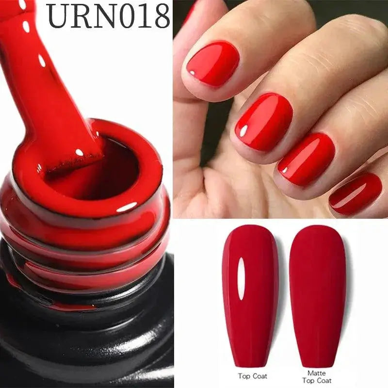 Red Gel Nail Polish Long Lasting Professional Glamour