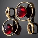 Bold Red Jewelry Set for Women Weddings