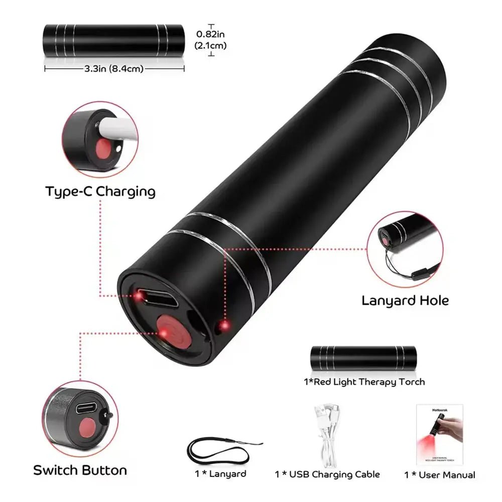 Red Light Facial Wand for Acne and Glow