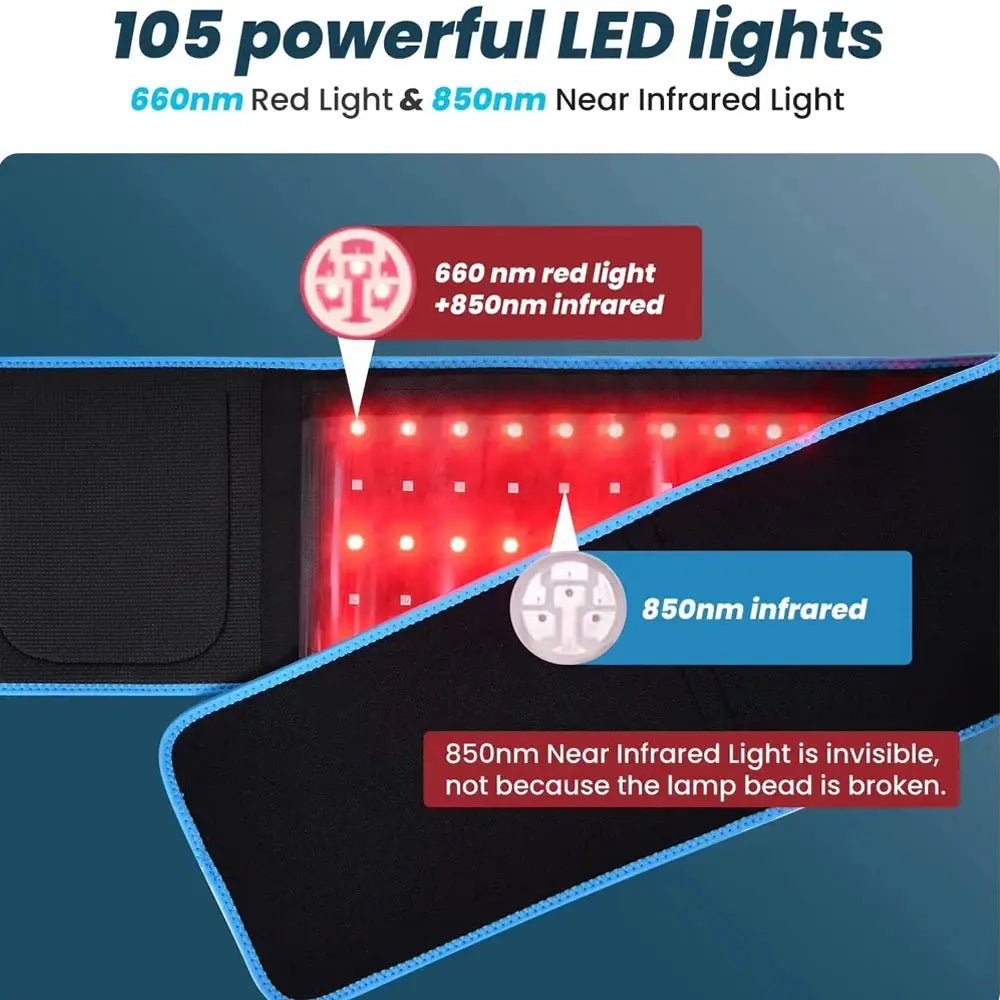 Red Light LED Belt for Back Pain Relief