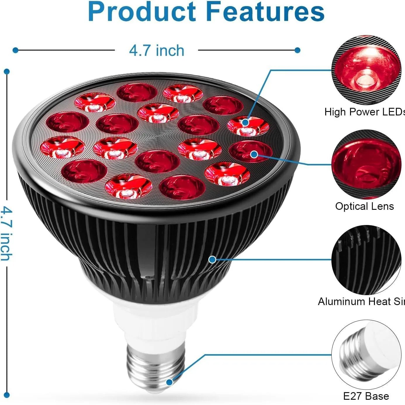 Red Light Therapy Lamp for Pain Relief