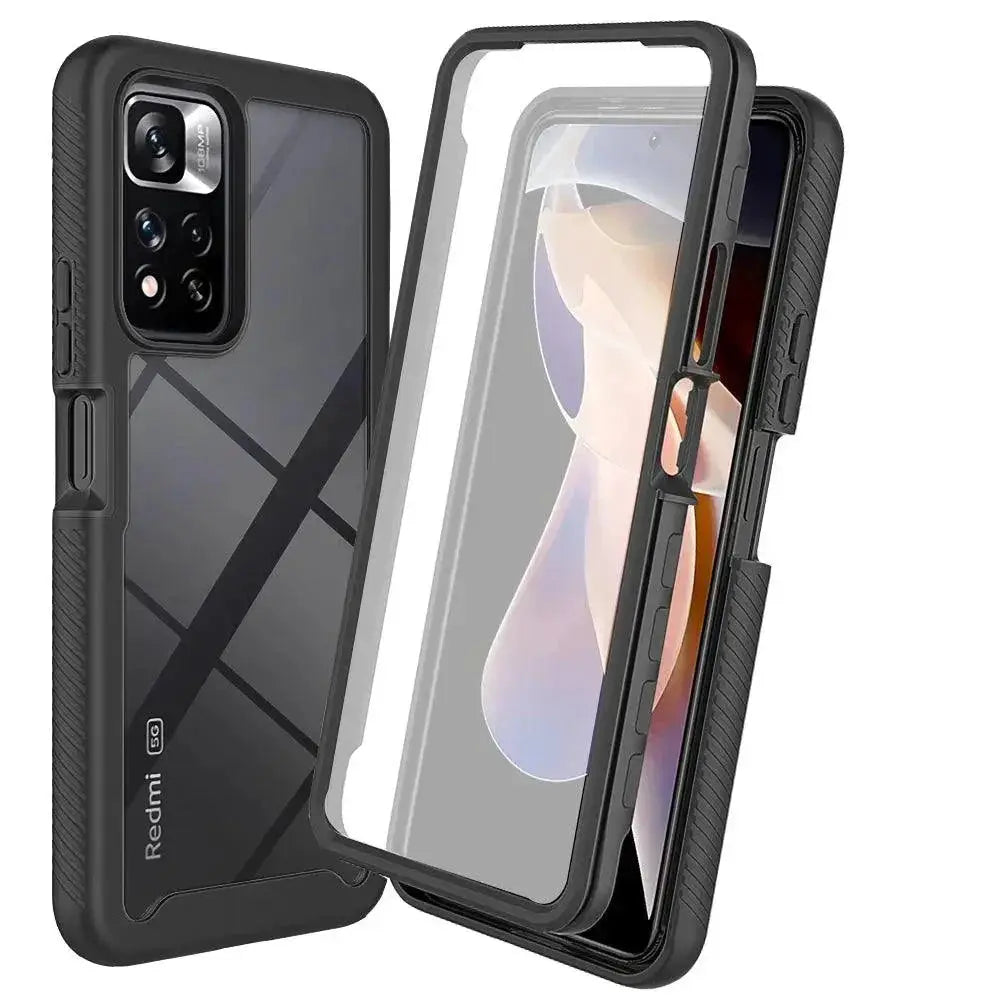 Redmi Note Shockproof Case Crystal Back Panel 360 Xiaomi 5G