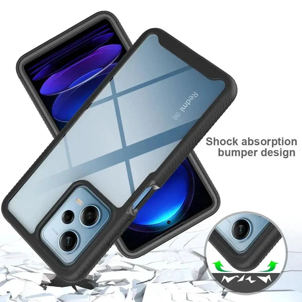 Redmi Note Shockproof Case Crystal Back Panel 360 Xiaomi 5G