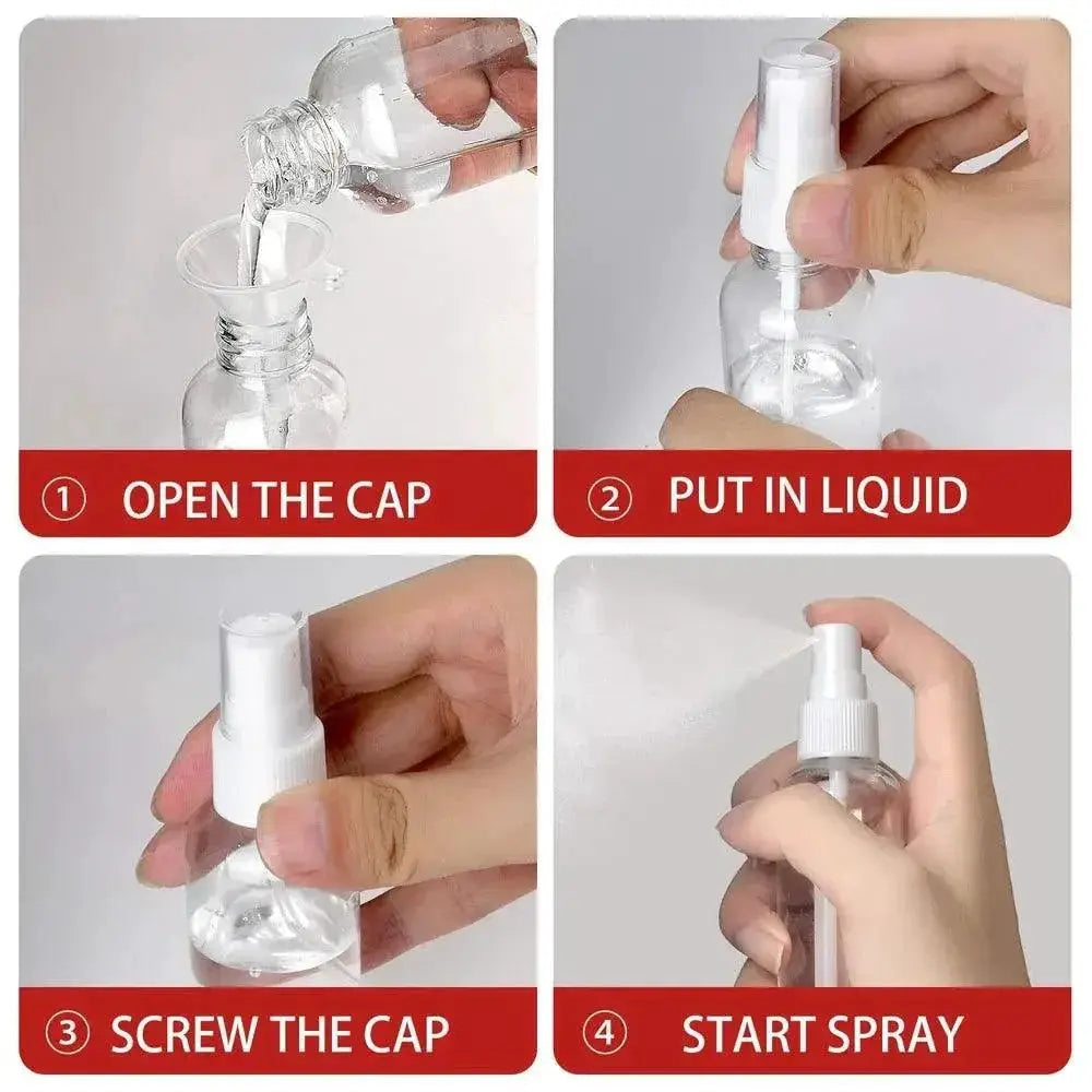 Refillable Clear PET Perfume Spray Bottle High Quality