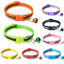 Reflective Cat Collar with Bell - Adjustable Safety Necklace