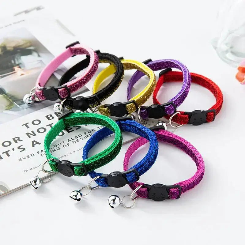 Reflective Cat Collar with Breakaway Safety Clasp and Bell